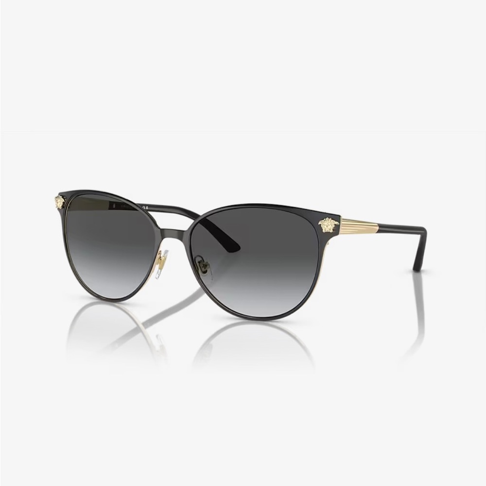 Black/ Gold Versace polarized sunglasses